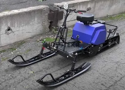 Мотобуксировщик компактный с лыжным модулем ЛИДЕР ДЕЛЬТА-2 CVT - 8,0 л.с., вариатор