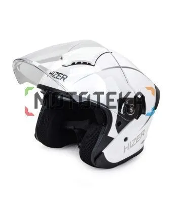 Шлем мото открытый HIZER (Хайзер) 250 №2 (XL) white