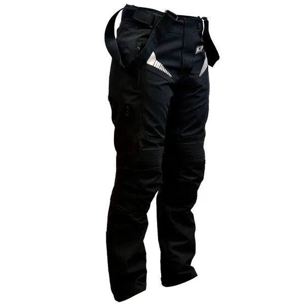 Мотобрюки MCP женские текстильные Everglade черно-темно-серый L | Мототека