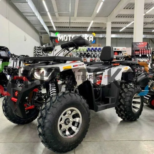 Квадроцикл Zuumav (Зуумав) BRAVES - 200 LUX (Hunter 200) белый (машинокомплект) | Мототека