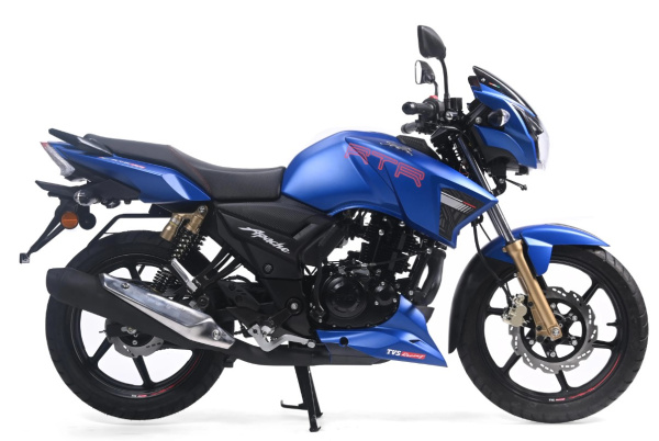 Мотоцикл дорожный TVS APACHE RTR 180 синий с ПТС | Мототека