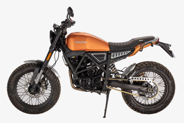 Мотоцикл дорожный Avantis (Авантис) City 250 (Fuego Scrambler 250) оранжевый с ПТС | Мототека